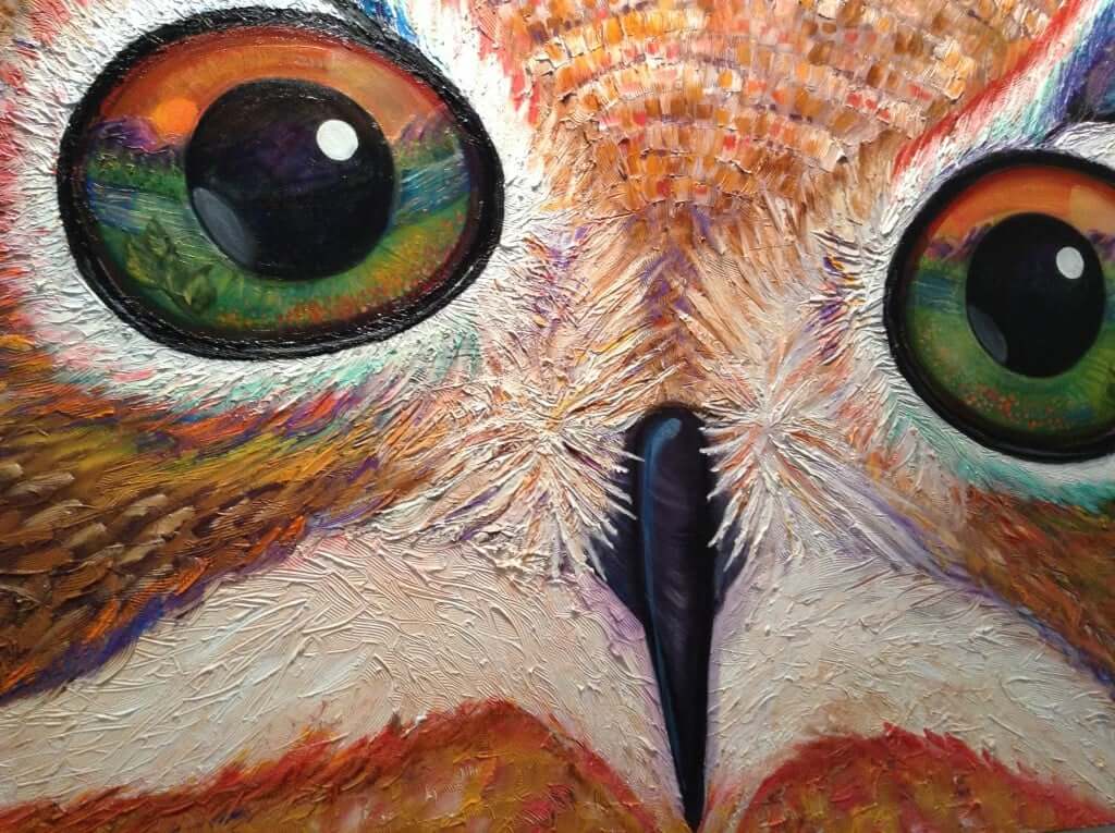 Jana's painting in oil flew home after being in City Hall for over 2 years! Come see it in person!