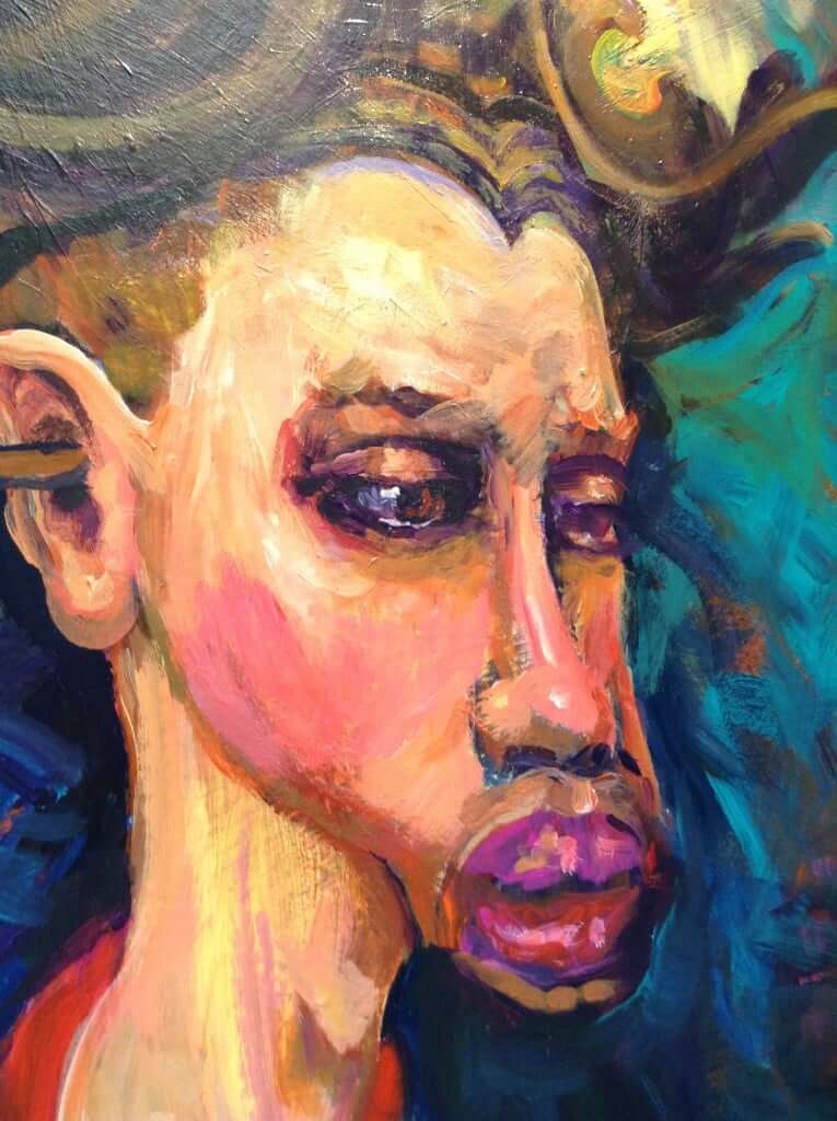 Painting by TThomas Bisesti,  January's Featured Artist ... Personal Note From JANA ... "This is so delicious, I just wanna put it in my mouth and eat it ... YUM!"