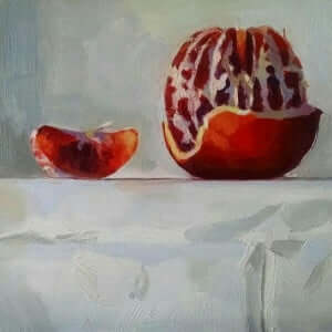 Blood Orange with Slice