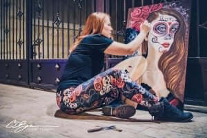 mandy-joy-painting-outside