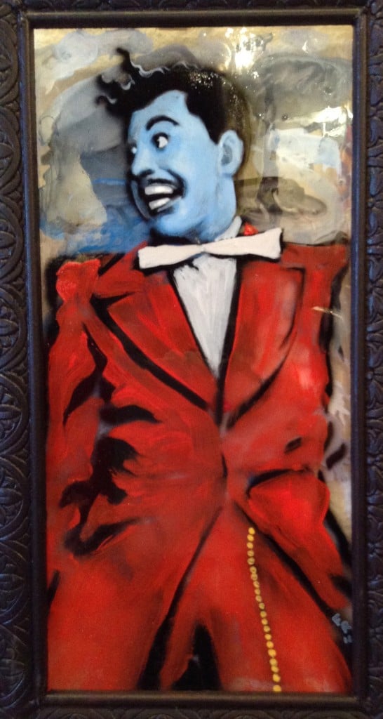 Original mixed media painting in hand-made frame - titled Cab Calloway Calloway by Fernando Reyes ... only $95