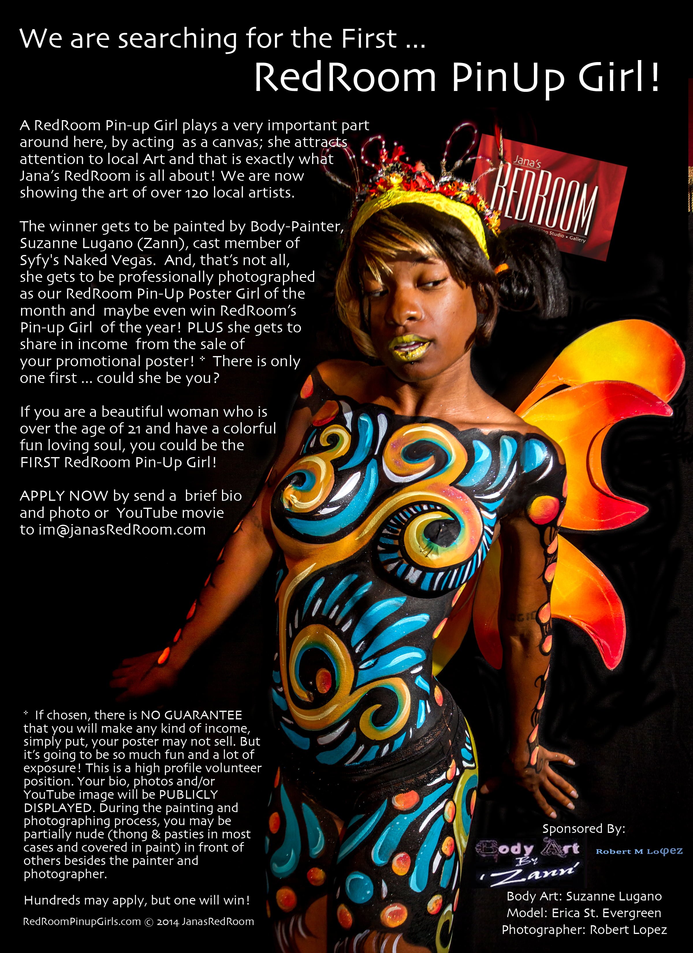 Wanna be body painted? Apply TODAY!!